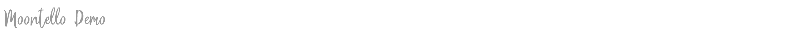 Moontello font preview